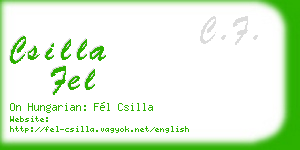 csilla fel business card