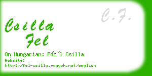 csilla fel business card